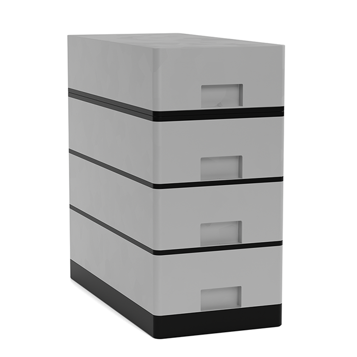 51.2V 86ah stacked empty metal battery box